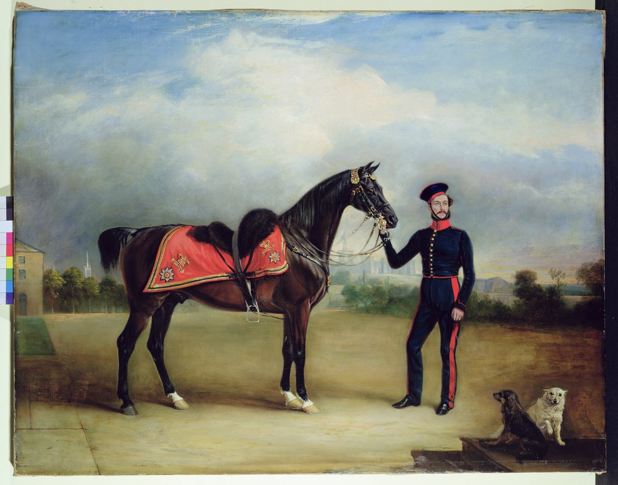 Thomas Oliver Gascoigne fra Royal Horse Guards (olie på lærred) af English School