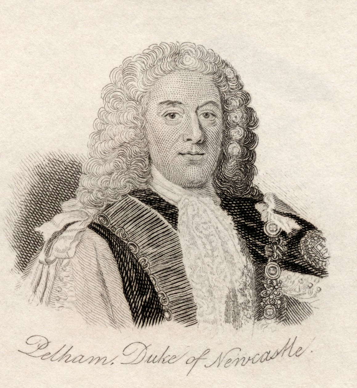 Thomas Pelham Holles, 1. hertug af Newcastle, fra "Crabb