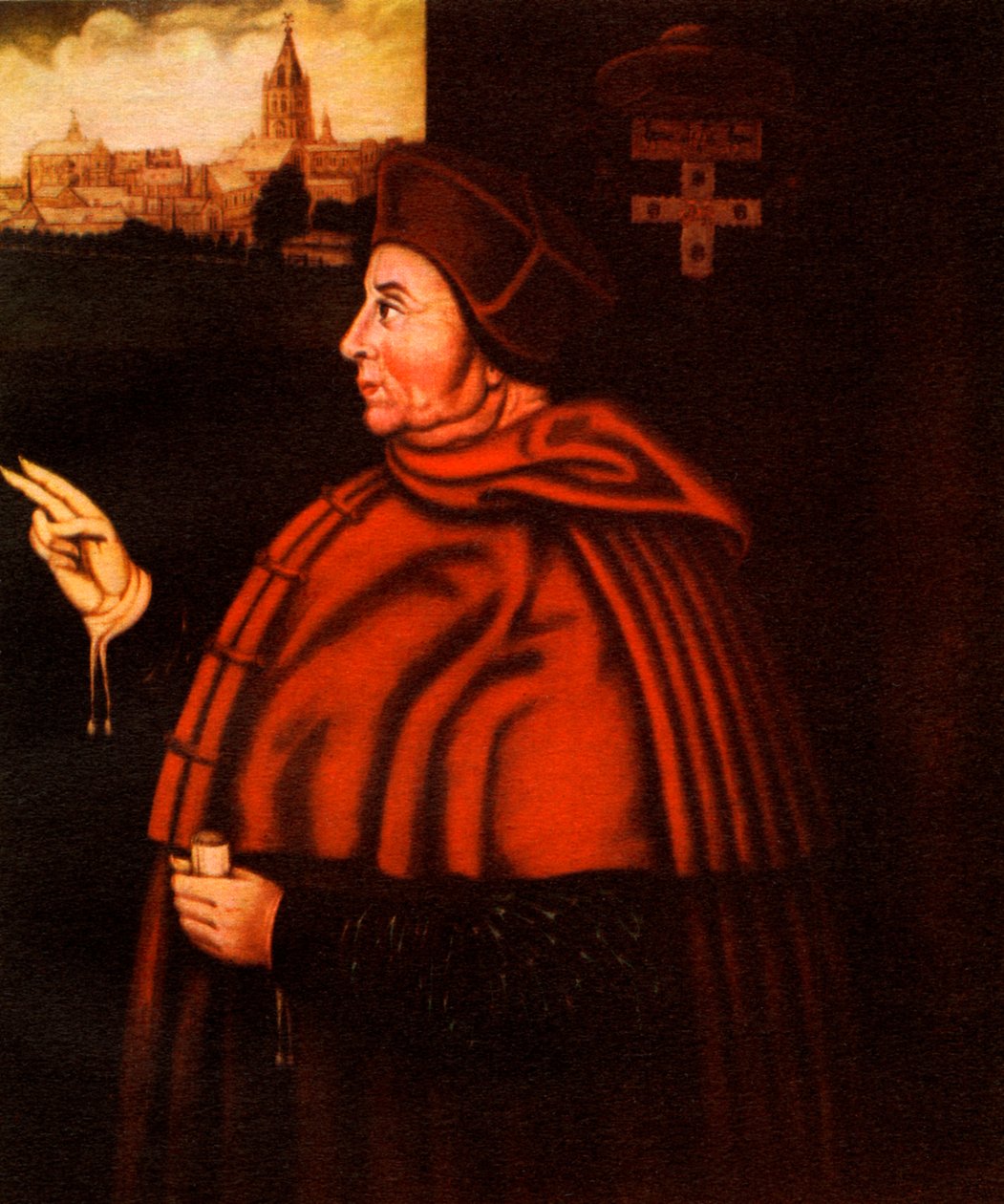 Thomas Wolsey (print) af English School
