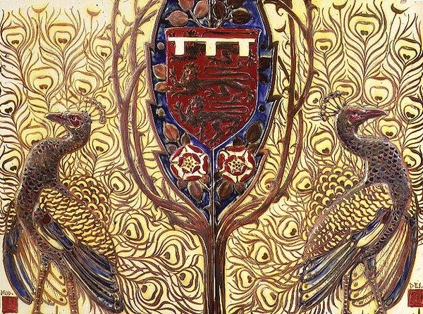 Tile, Pilkington Royal Lancastrian Pottery, etableret 1892 (keramik) af English School