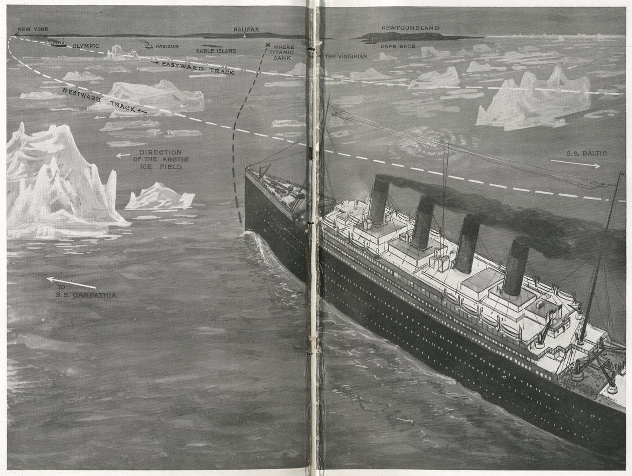 Titanic i isflagen, fra 