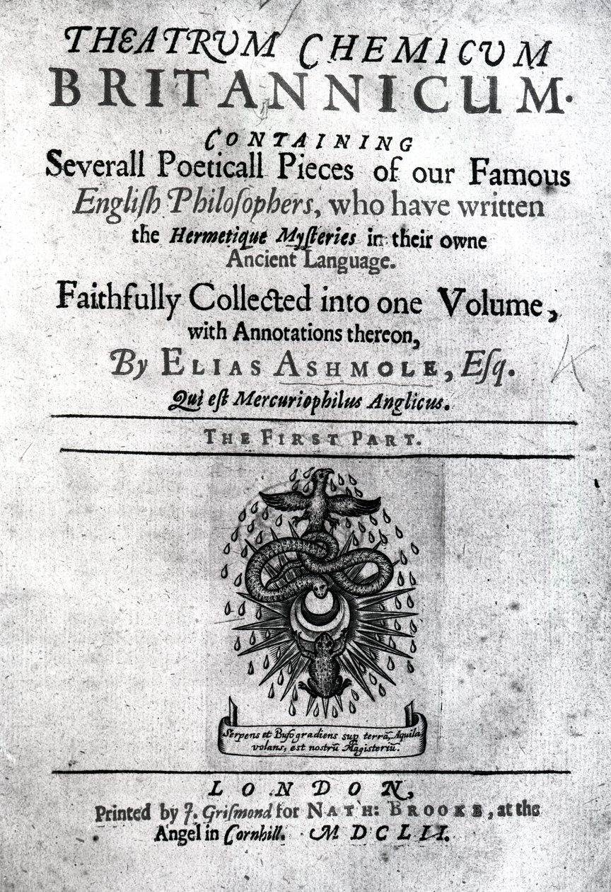 Titelblad til Theatrum Britannicum af Elias Ashmole, 1652 (tryk) af English School