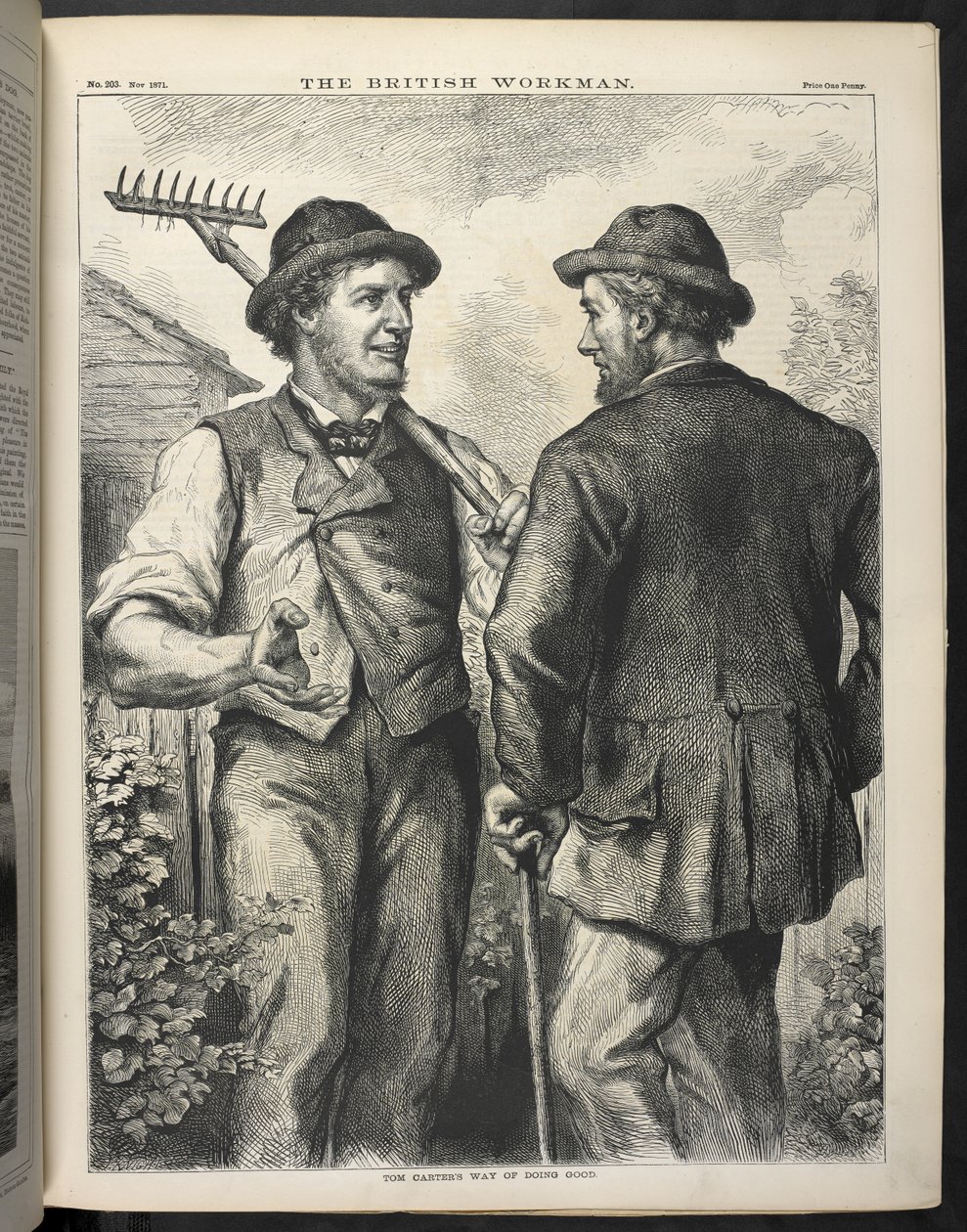 Tom Carters måde at gøre godt på, The British workman, november af English School
