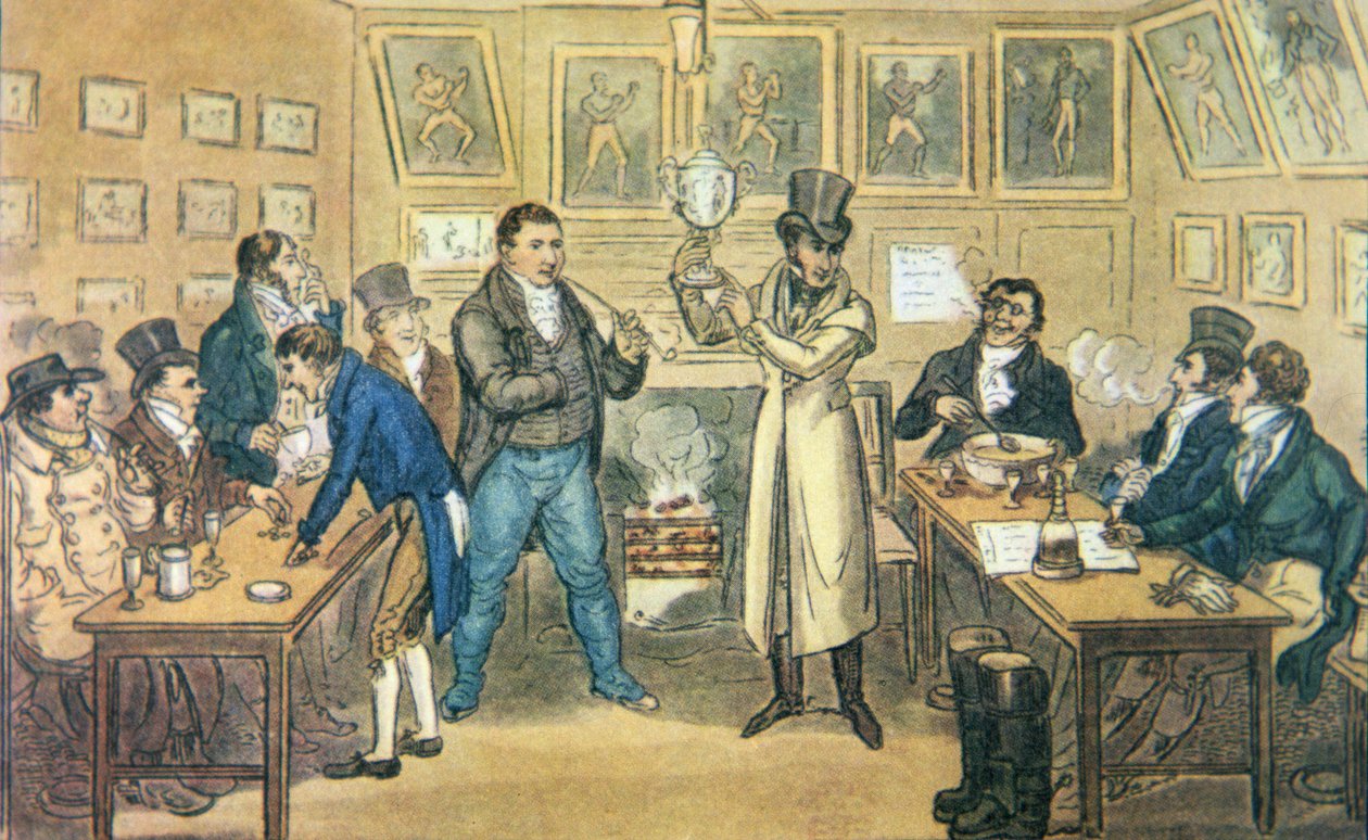 Tom Cribbs salon ved Union Arms, Holborn, holder Cribb