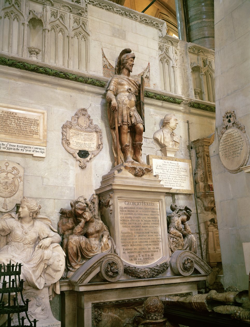 Georgio Holles grav, Westminster Abbey af English School