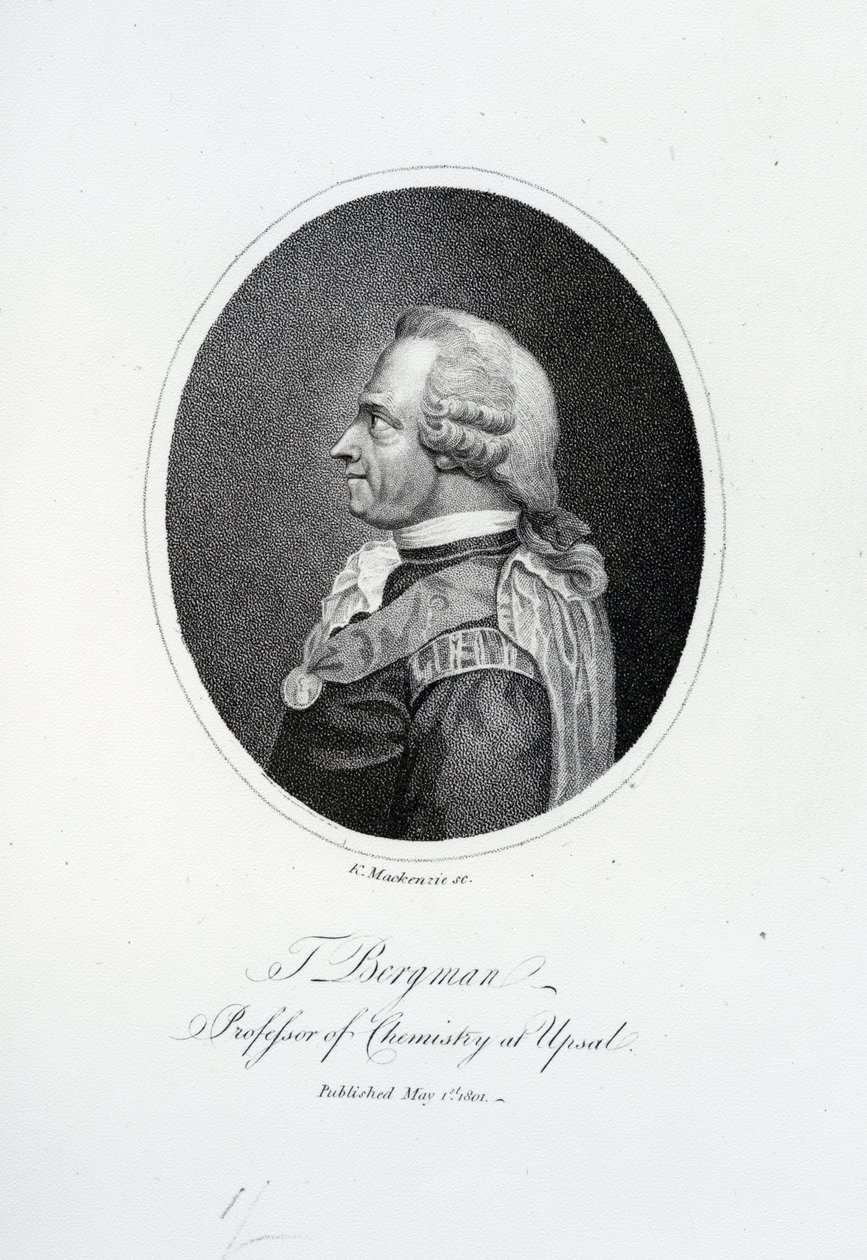 Torbern Olof Bergman, graveret af K. Mackenzie, 1801 af English School