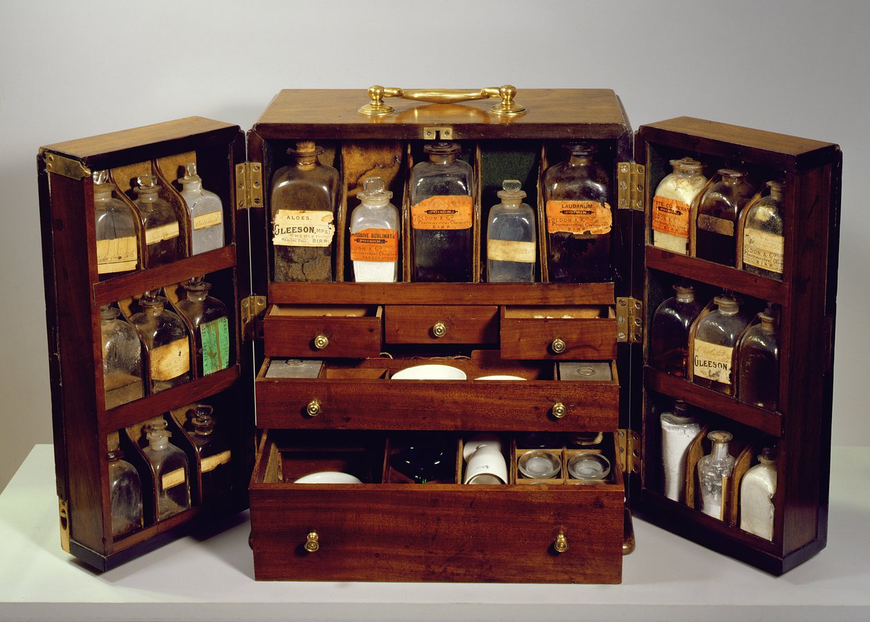 Traveling Pharmacy, ca. 1820 (mahogni) af English School