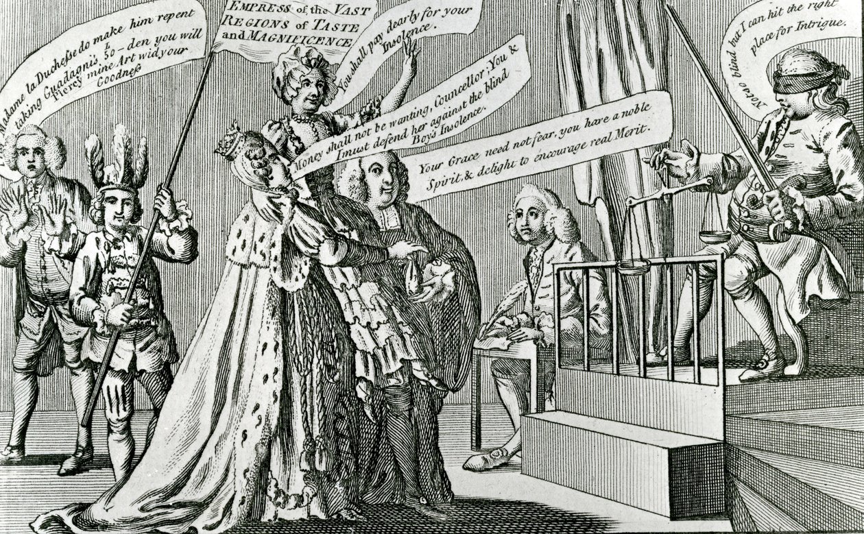 Retssag mod den suveræne kejserinde af de store smagsområder, 1771 af English School