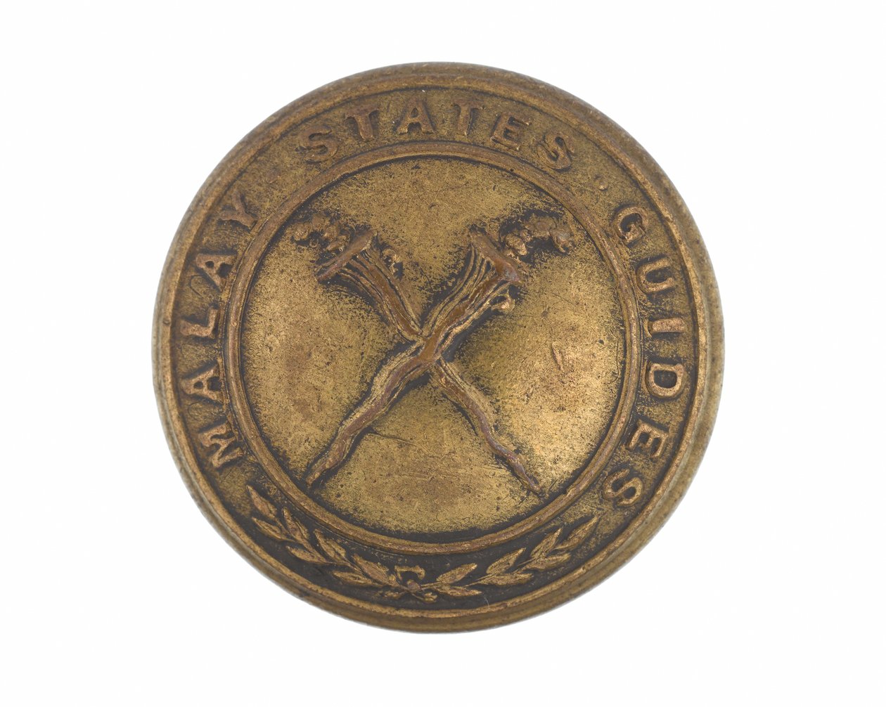 Tunikaknap, Malay State Guides, 1896-1919 af English School