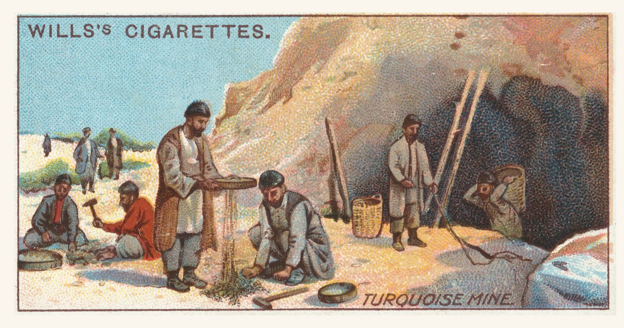 Turkis-mine (chromolitho) af English School