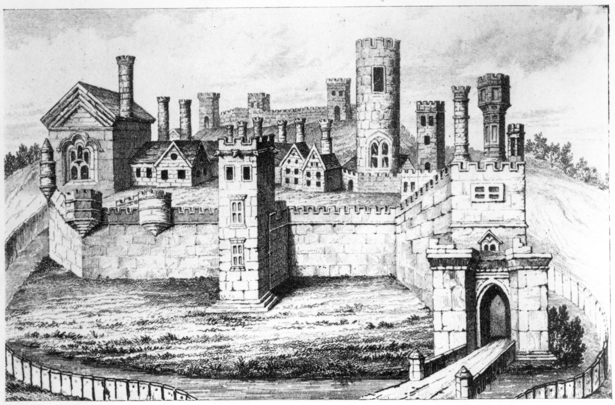 Tutbury Castle, af English School