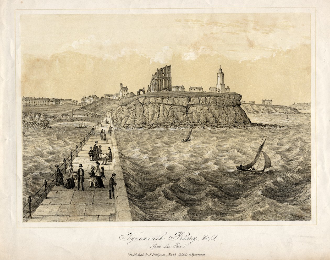 Tynemouth Priory fra molen af English School