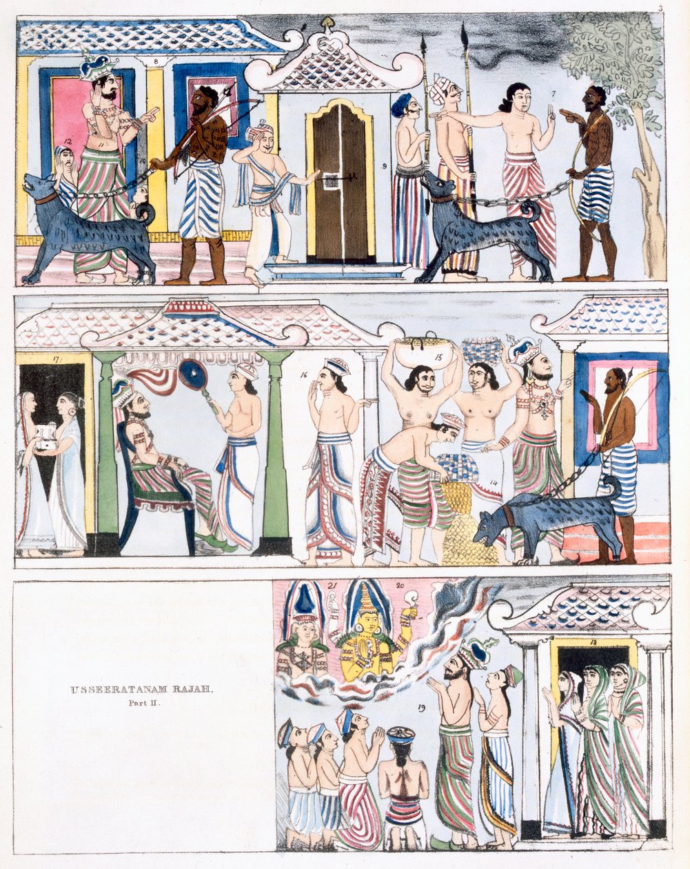 Usseeratanam Rajah, del I, fra Buddhismens historie og doktrin af Edward Upham, 1829 (se også 414250) af English School