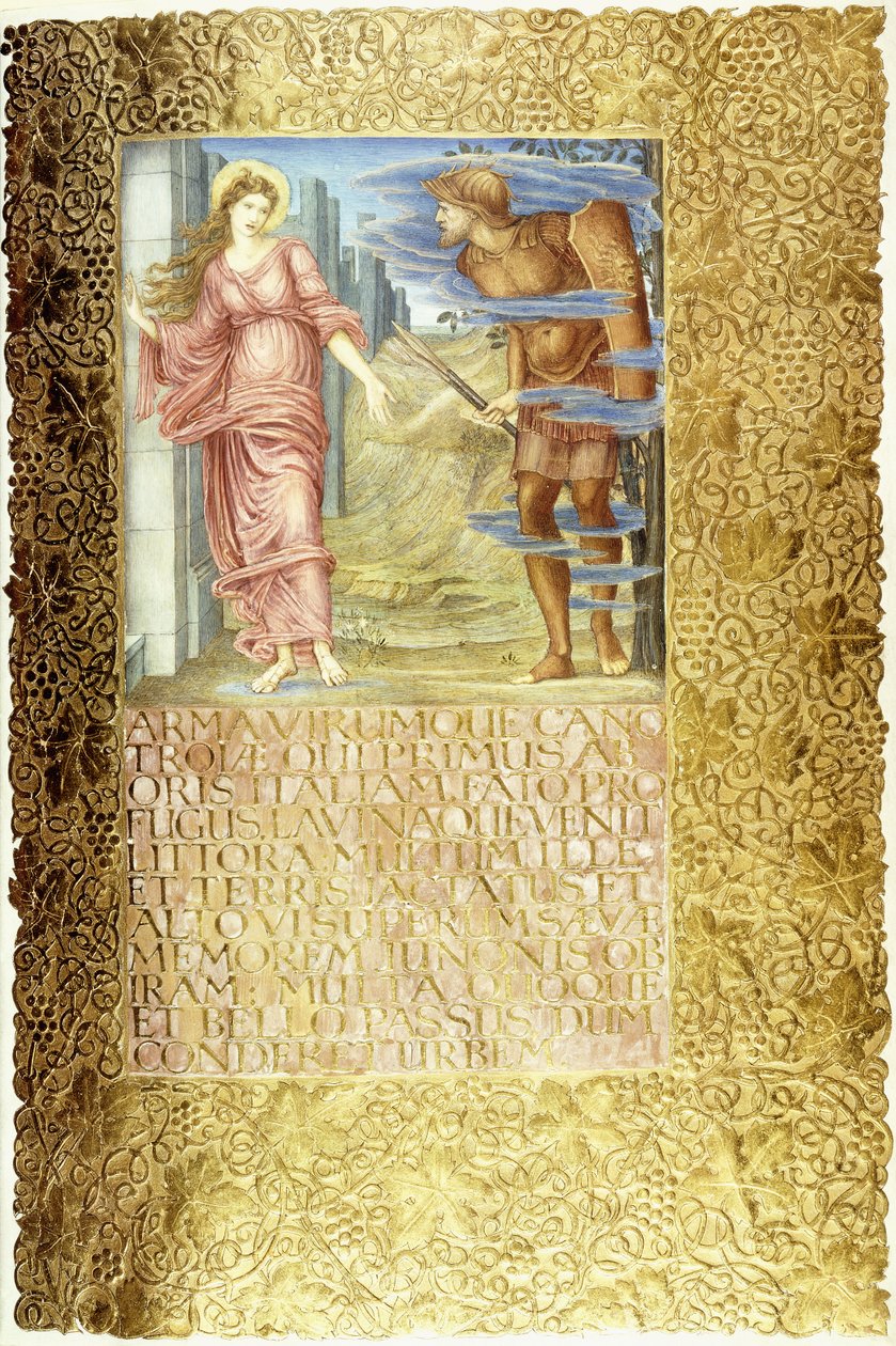 Venus og Æneas, 1874-c.1919 af English School