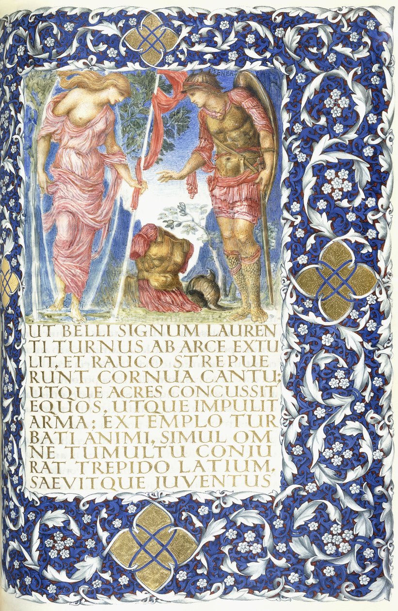 Venus giver rustning til Æneas, 1874-c.1919 af English School