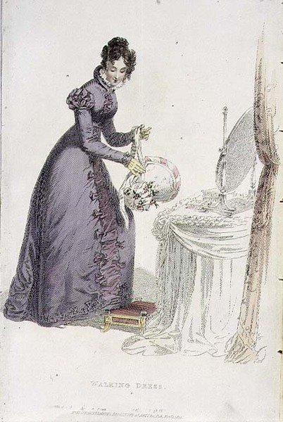 Walking Dress, modetallerken fra Ackermann