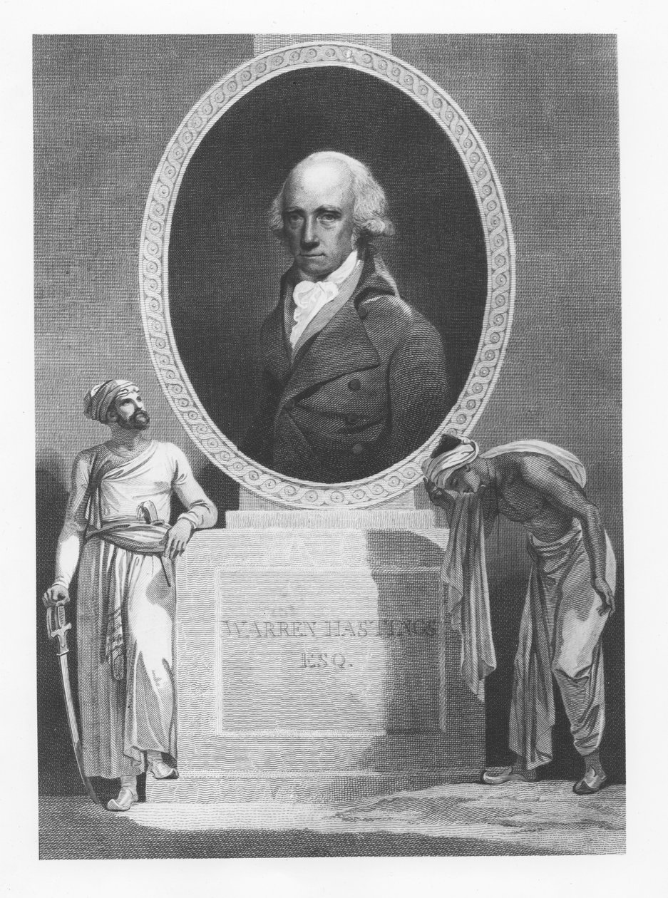 Warren Hastings (gravering) af English School