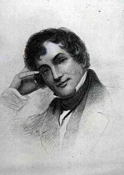 Washington Irving (1783-1859) (gravering) af English School