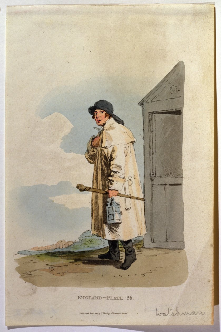 Watchman, 1813 (akvatinte) af English School