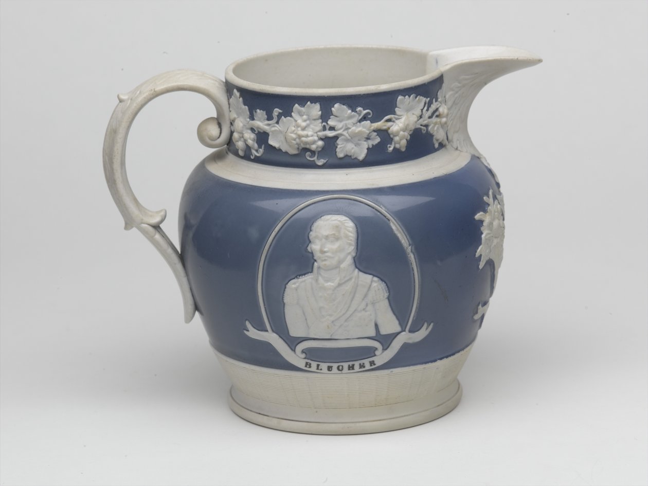 Waterloo jubilæumskande, ca. 1815 (stentøj) af English School