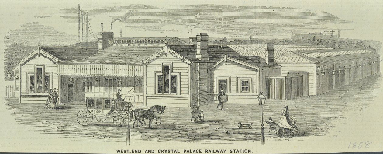 West End og Crystal Palace Railway Station, Queenstown Road af English School