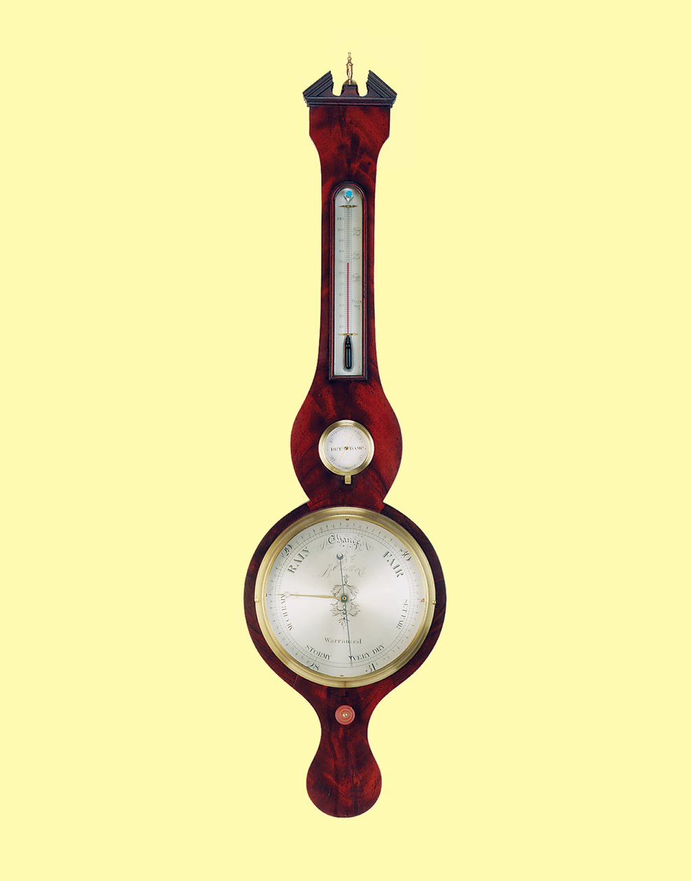 Wheel barometer, J. Ortelli & Co., first half of the 19th centurydani af English School
