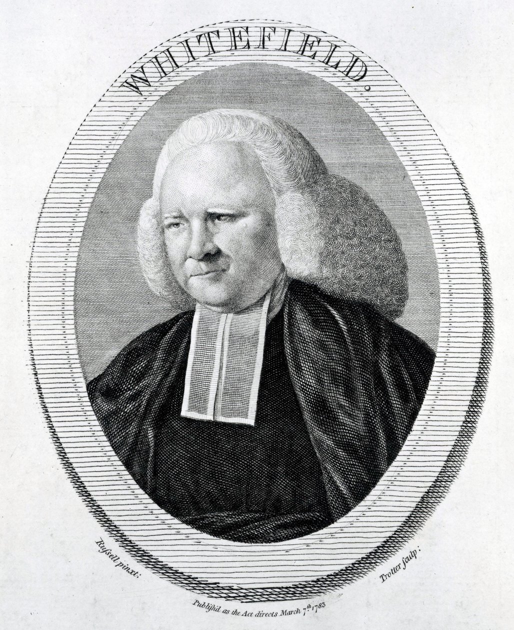 Whitefield, indgraveret af Trotter efter Russell, 1783 af English School