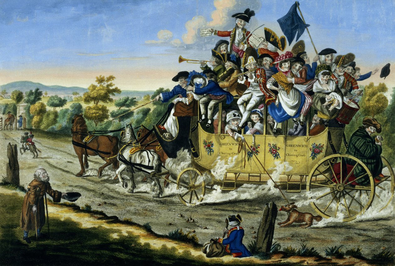 Pinseferie, pub. af Carington Bowles (fl.1744-93), 1783 (farvet streggravering) af English School