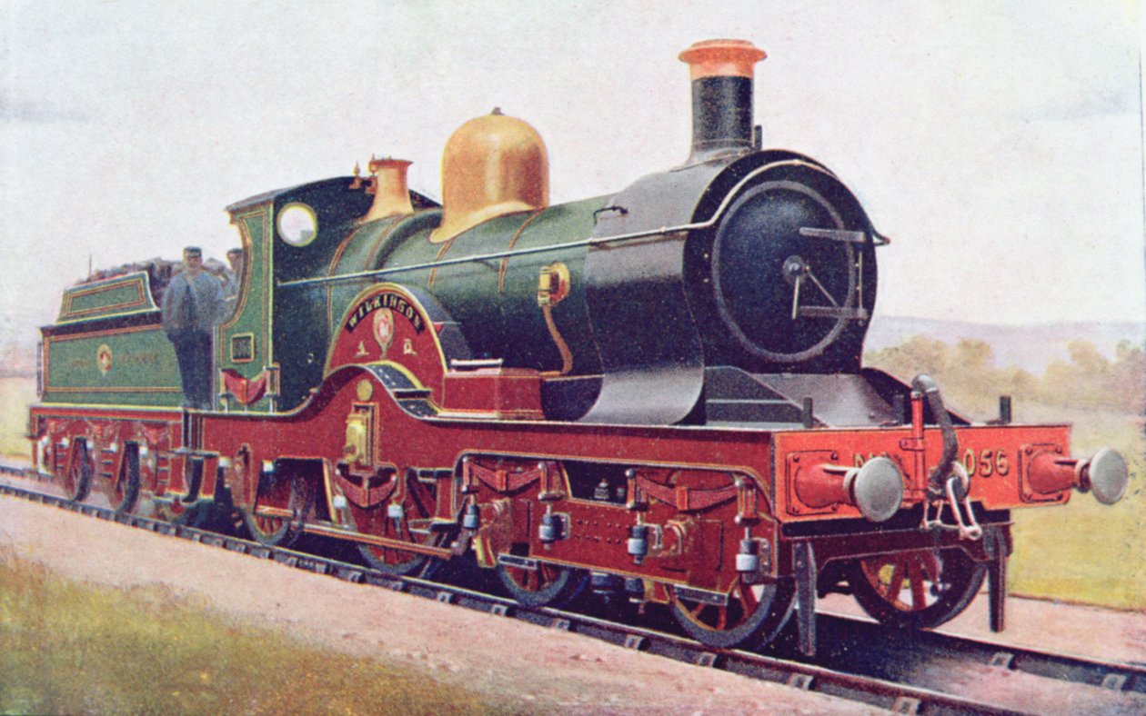 Wilkinson fra Great Western Railway, illustration fra The Book of the Locomotive af G. Gibbard Jackson, udgivet 1924 af English School