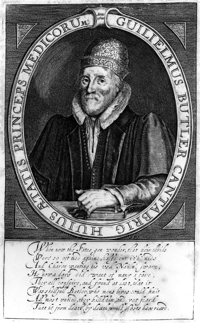 William Butler, efter et originalt portræt i Clare Hall, Cambridge, 1620 af English School