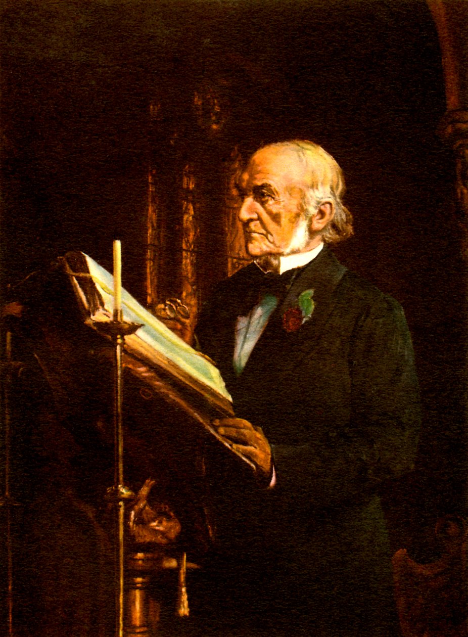 William Ewart Gladstone af English School