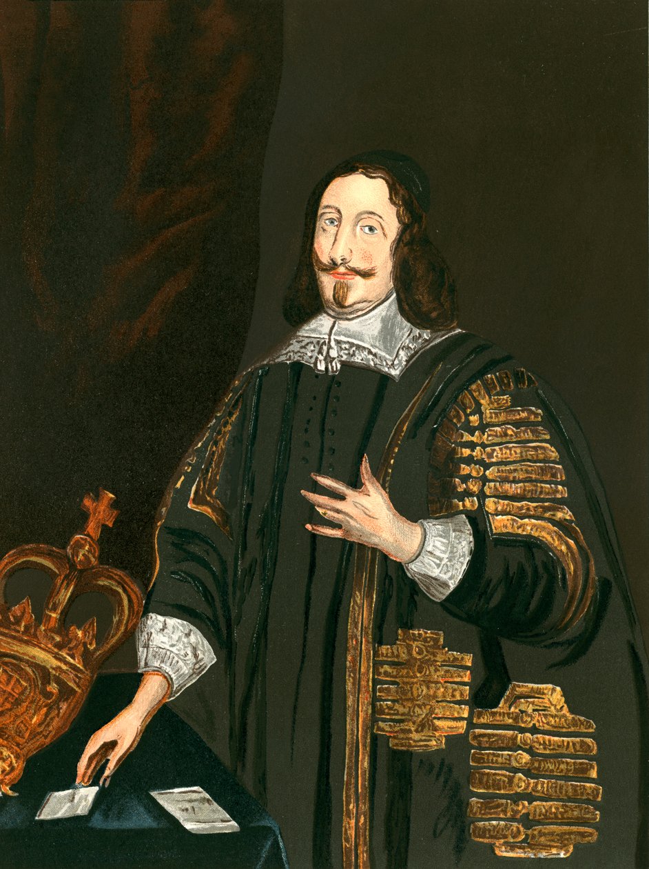 William Lenthall (farvelitografi) af English School