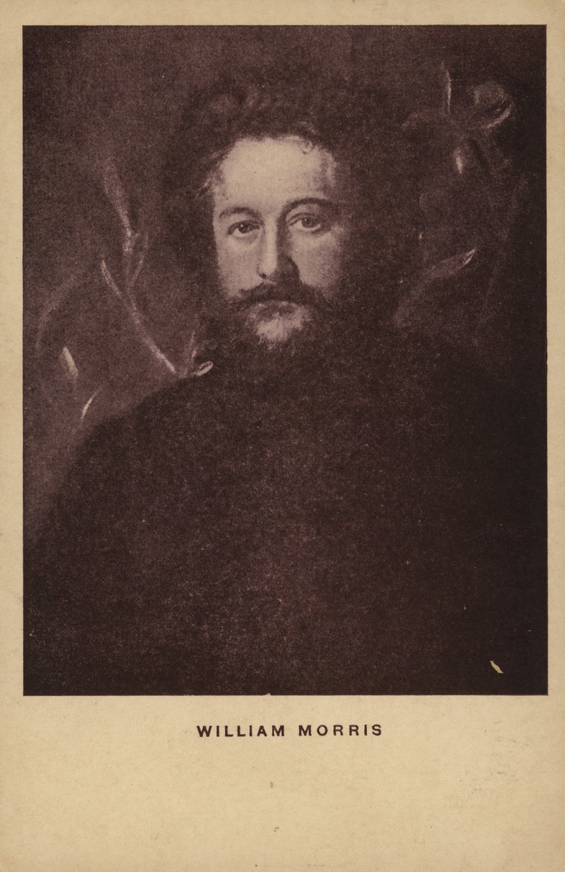 William Morris (1834-1896), engelsk tekstildesigner, kunstner og forfatter (litografi) af English School