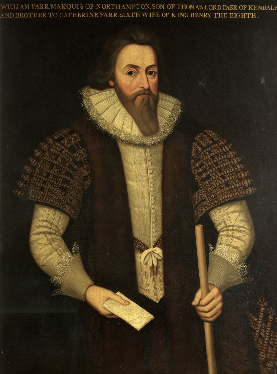 William Parr, markis af Northampton (olie på lærred) af English School