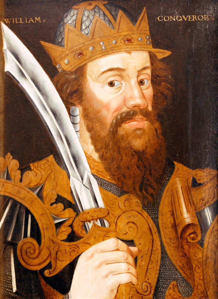 Vilhelm Erobreren, ca. 1580 (olie på panel) af English School