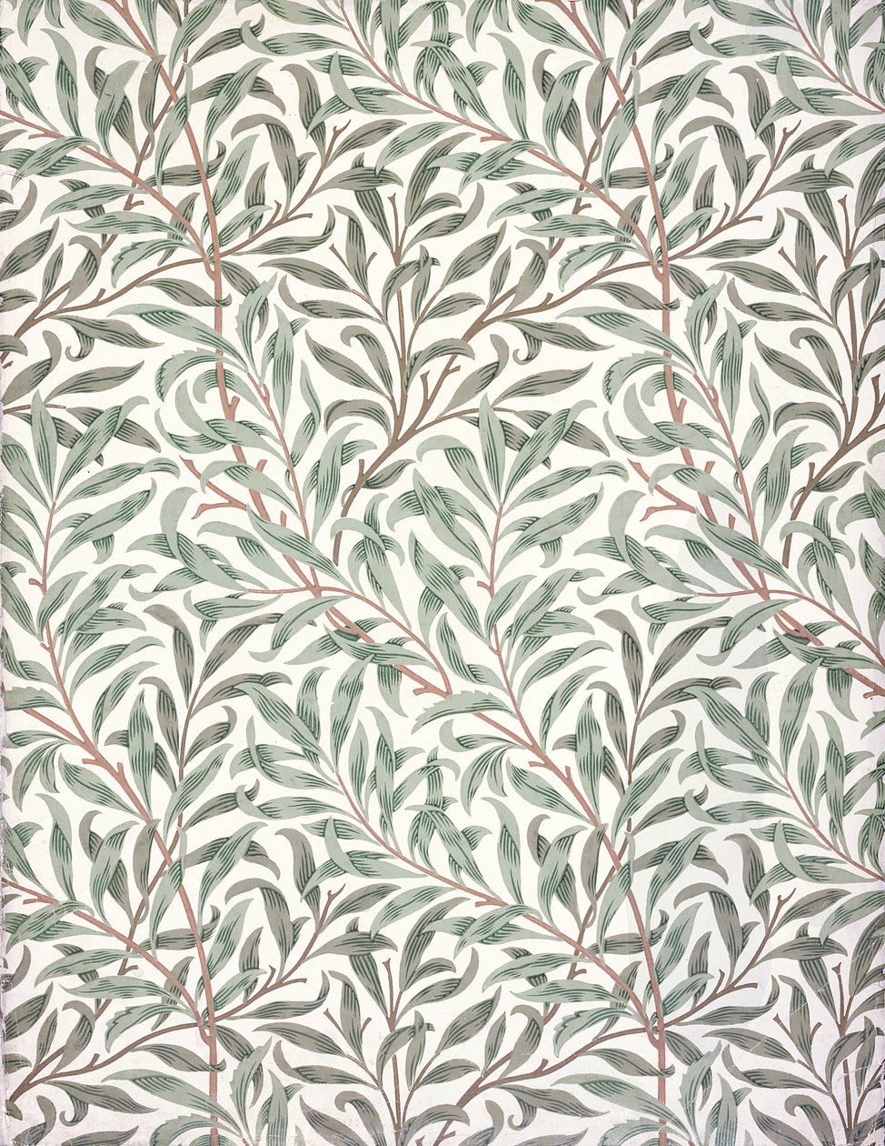Willow Bough, tapetdesign, 1874 (tapet) af English School