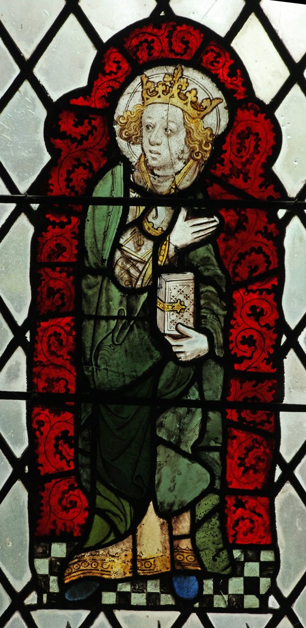 Window Chap-Ed-Confessor kapel, der forestiller St. Edward Confessor? af English School