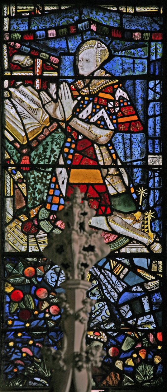 Window Ew forestillende Richard Beauchamp (sammensat figur med kvindeansigt) af English School