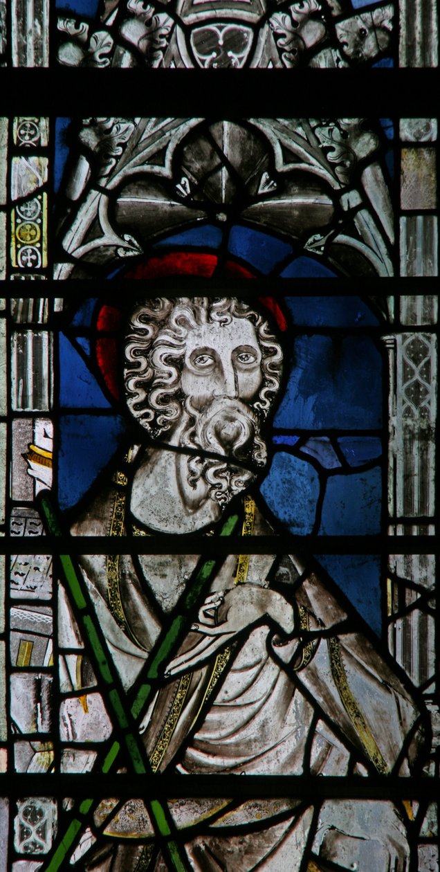 Window Ew forestillende St. Andrew af English School