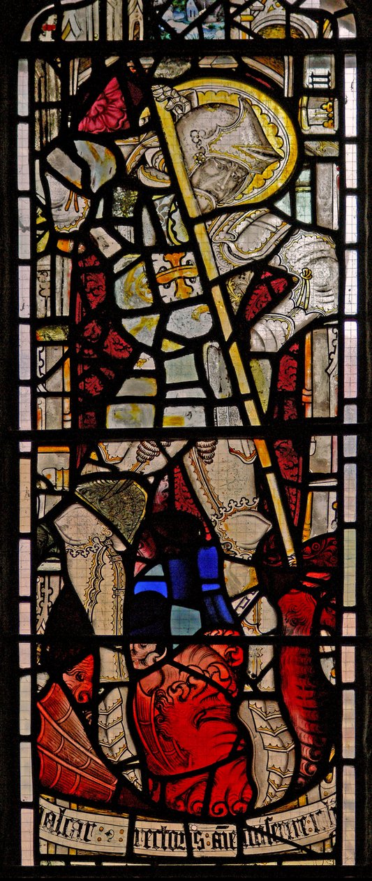 Window Ew forestillende St. George af English School