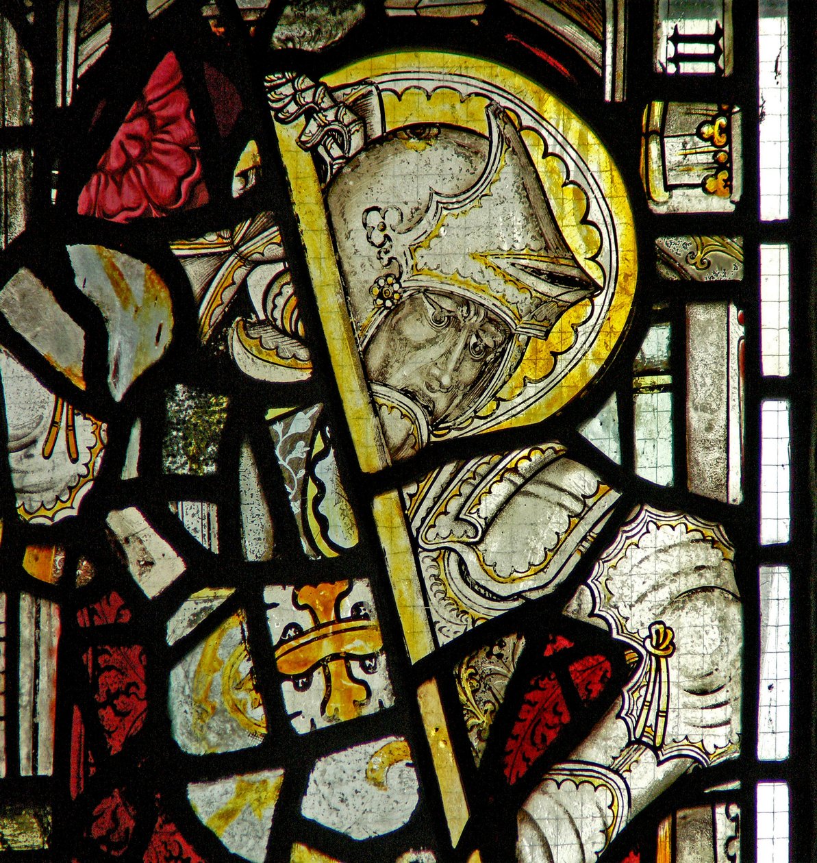 Window Ew forestillende St. George af English School