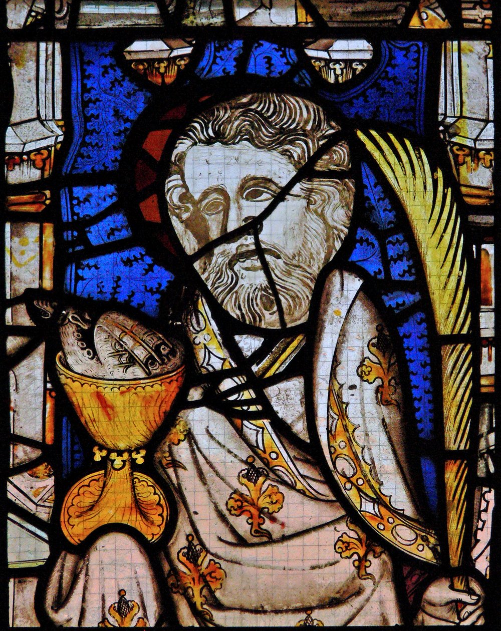 Window Ew forestillende St John af English School