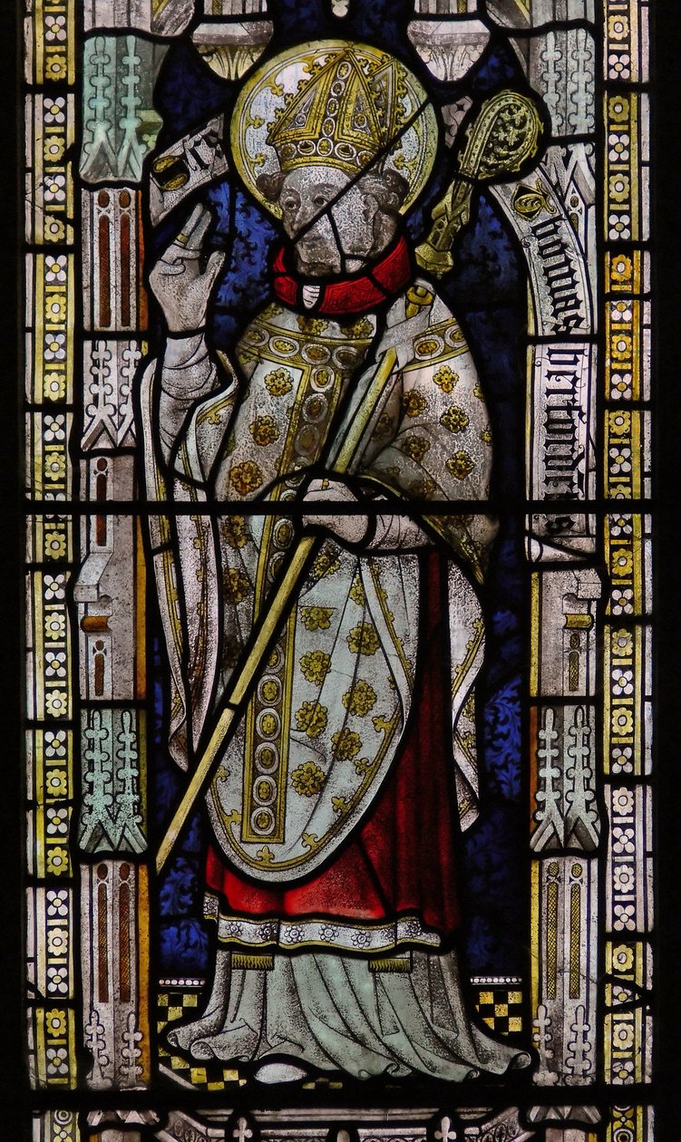 Window Ew forestillende St Thomas of Hereford af English School