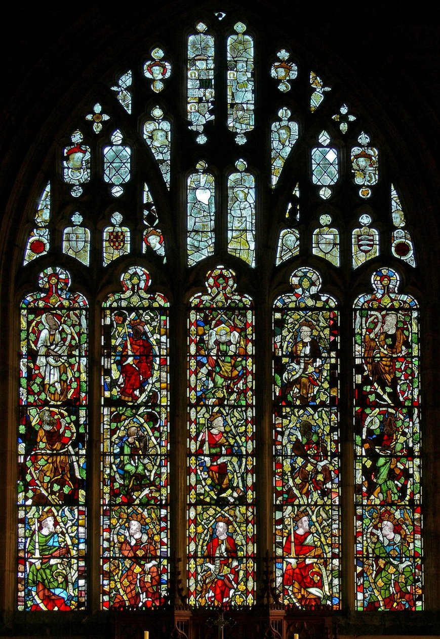 Window Ew, der forestiller Jesses træ af English School