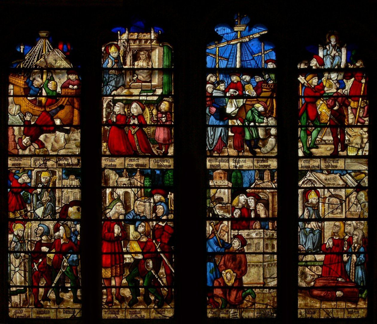 Window SaEw, der viser St Nicholas-vinduet af English School