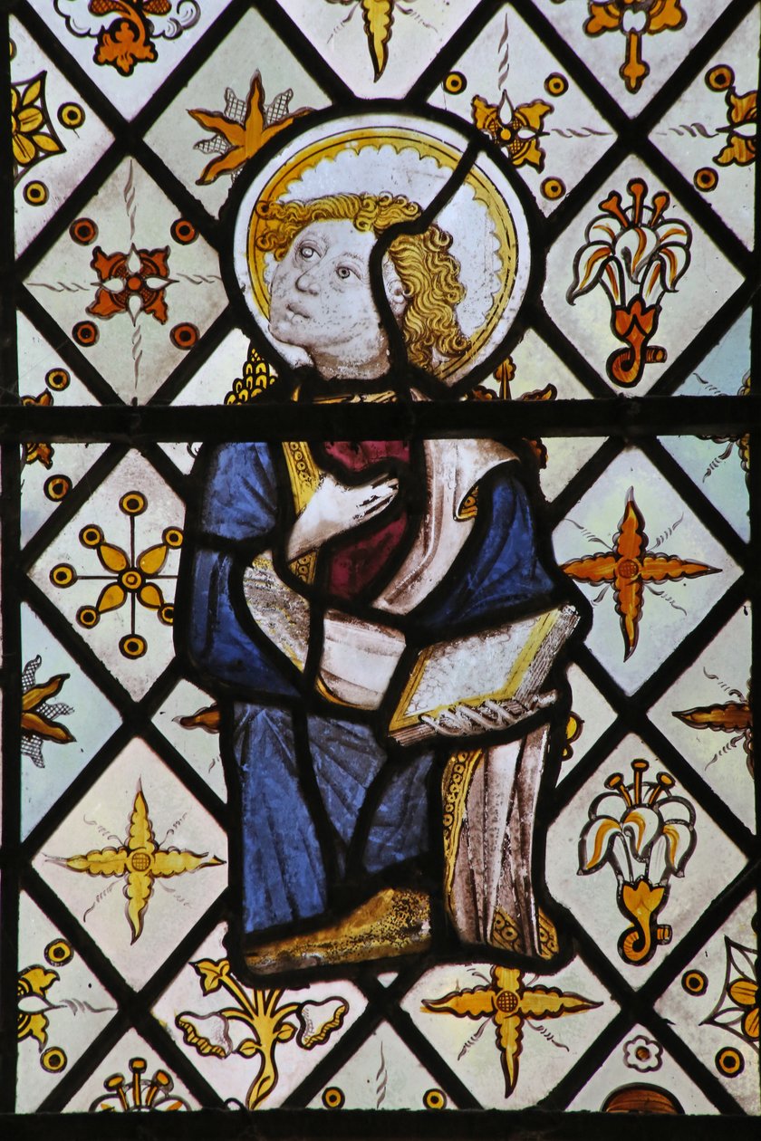Window St Nectan Chapel Ew forestillende St John fra en korsfæstelsesscene af English School