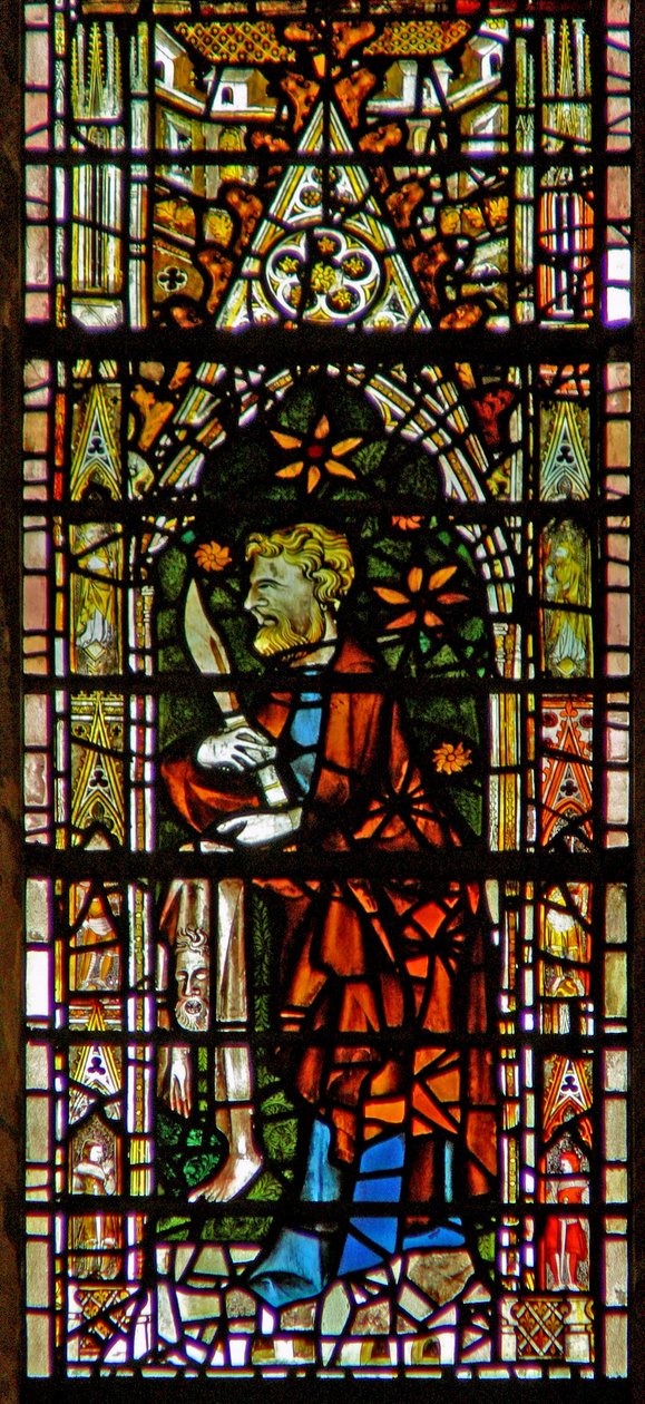 Vindue c6, der viser Skt. Bartolomæus af English School