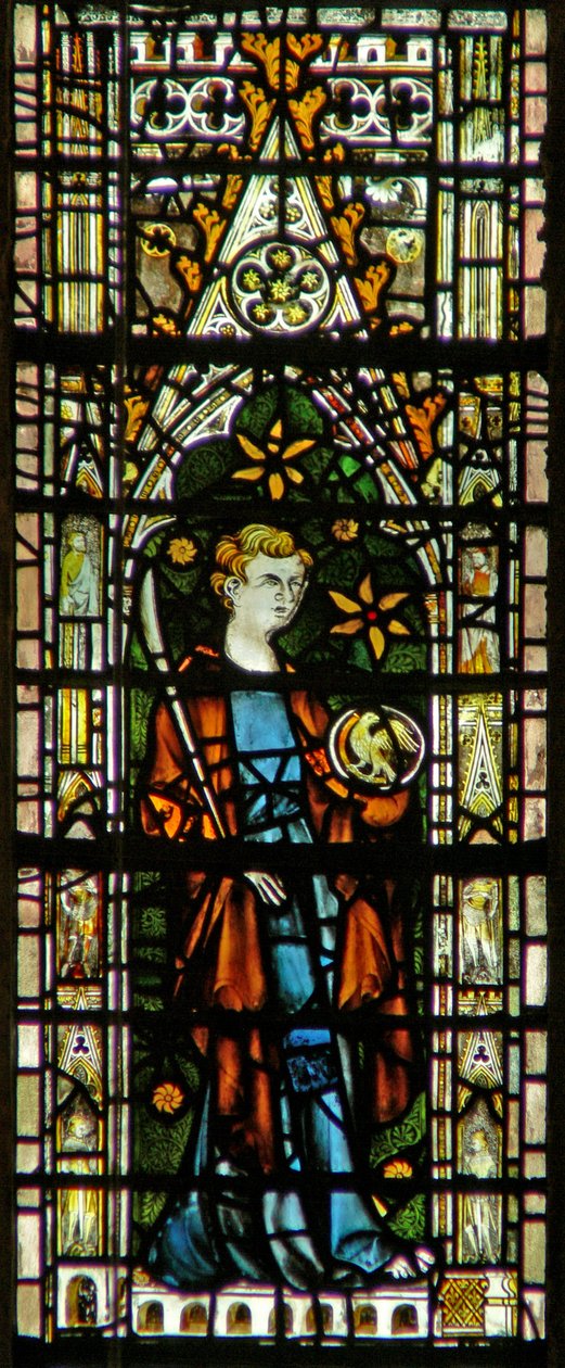 Vindue c6, der forestiller St. John af English School