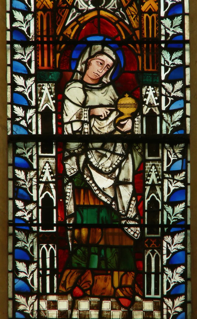 Vindue forestillende Maria Magdalene af English School