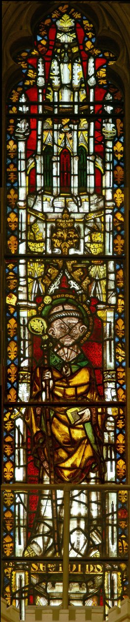 Vindue, der forestiller St. Giles af English School